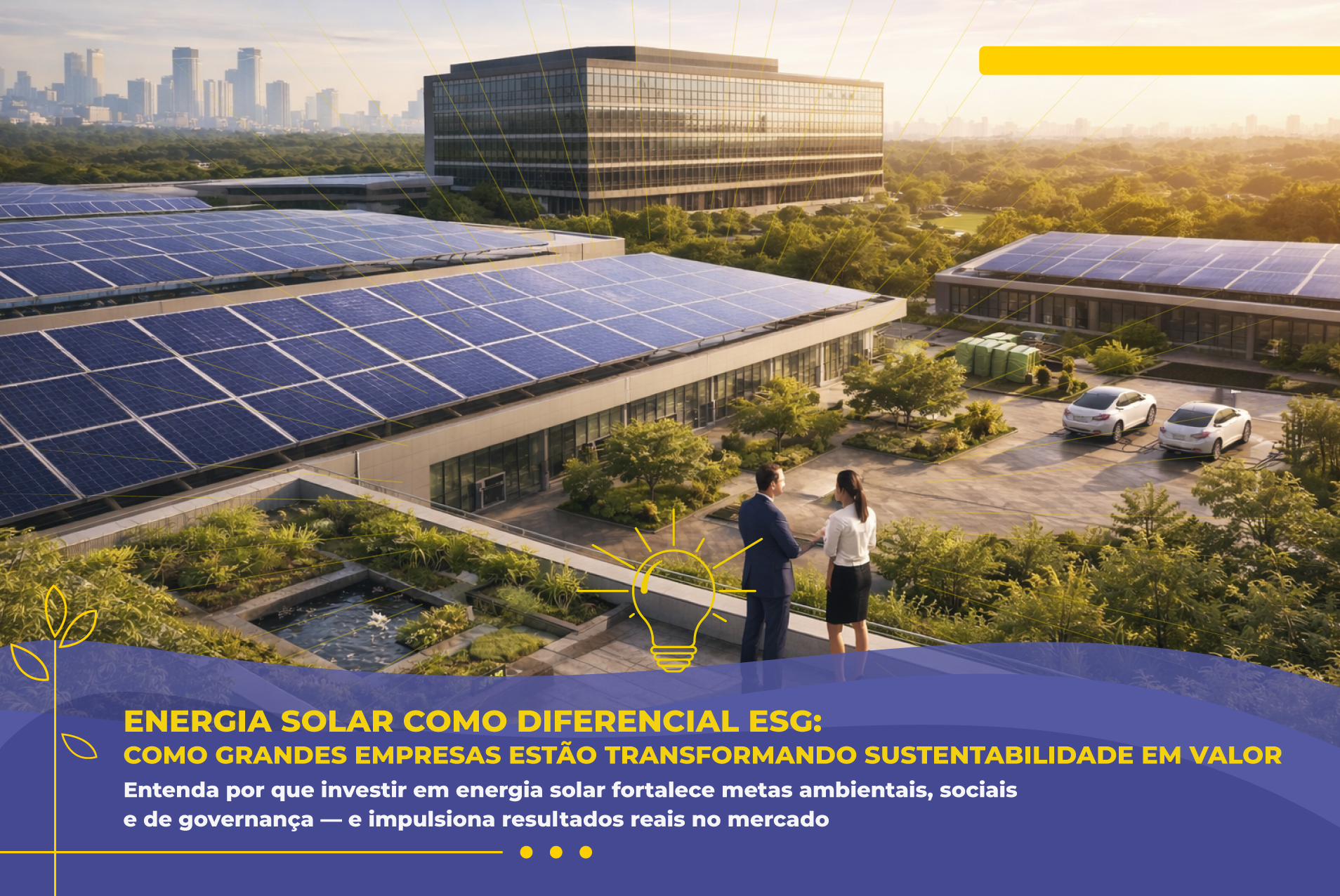 Energia Solar como Diferencial ESG: Como Grandes Empresas Estão Transformando Sustentabilidade em Valor