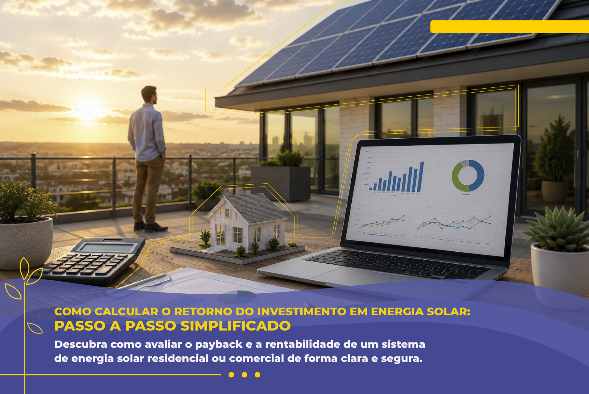Como calcular o retorno do investimento em energia solar: passo a passo simplificado