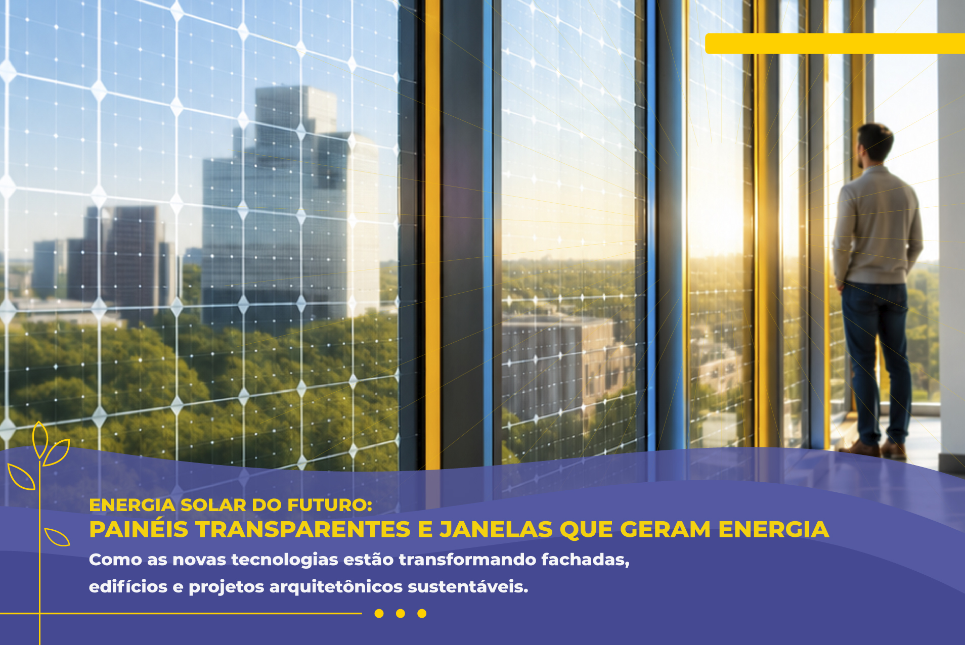 Energia Solar do Futuro: Painéis Transparentes e Janelas que Geram Energia