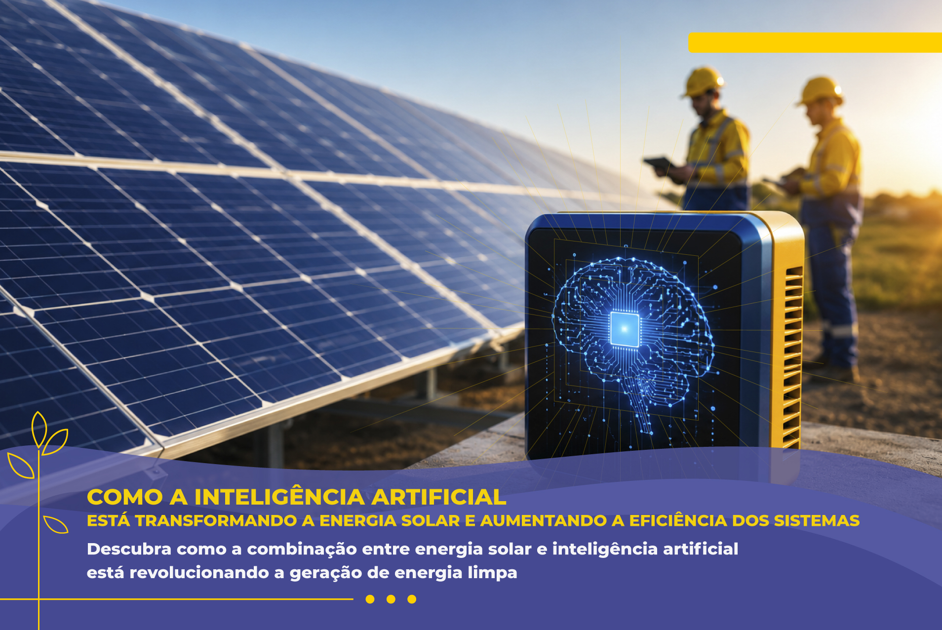 Como a Inteligência Artificial Está Transformando a Energia Solar e Aumentando a Eficiência dos Sistemas