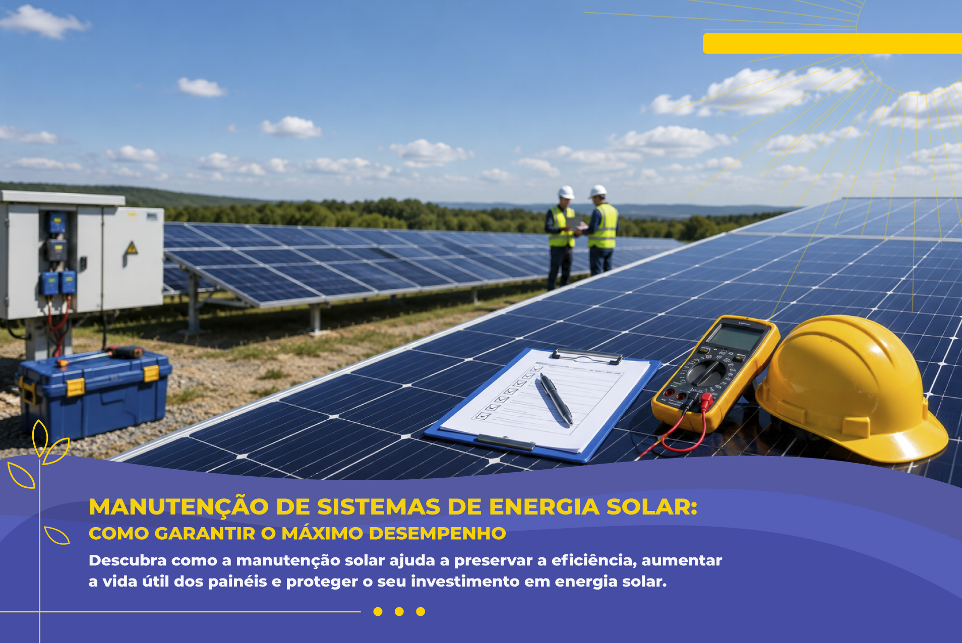 Manutenção de Sistemas de Energia Solar: Como Garantir o Máximo Desempenho