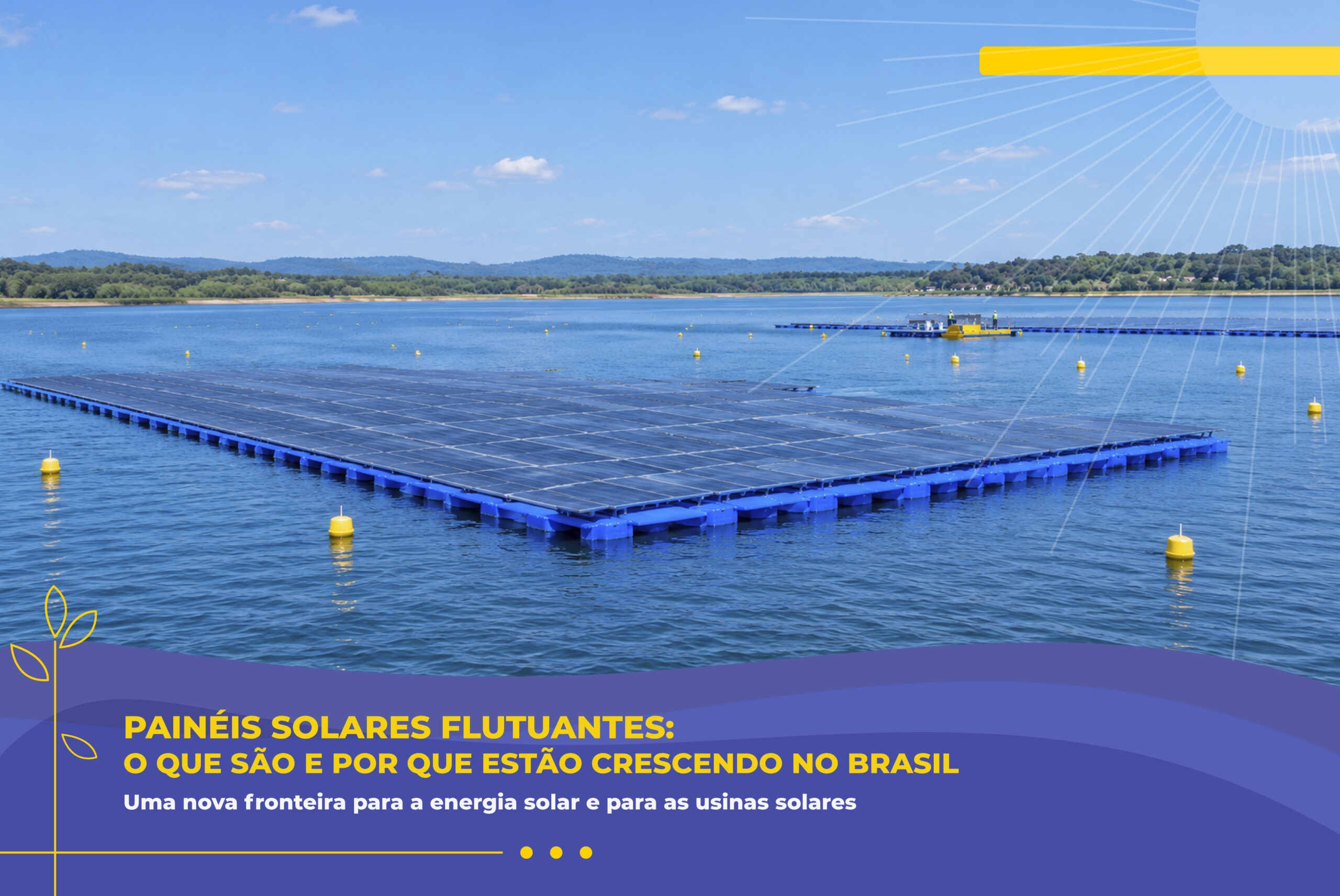 Painéis Solares Flutuantes: O Que São e Por Que Estão Crescendo no Brasil