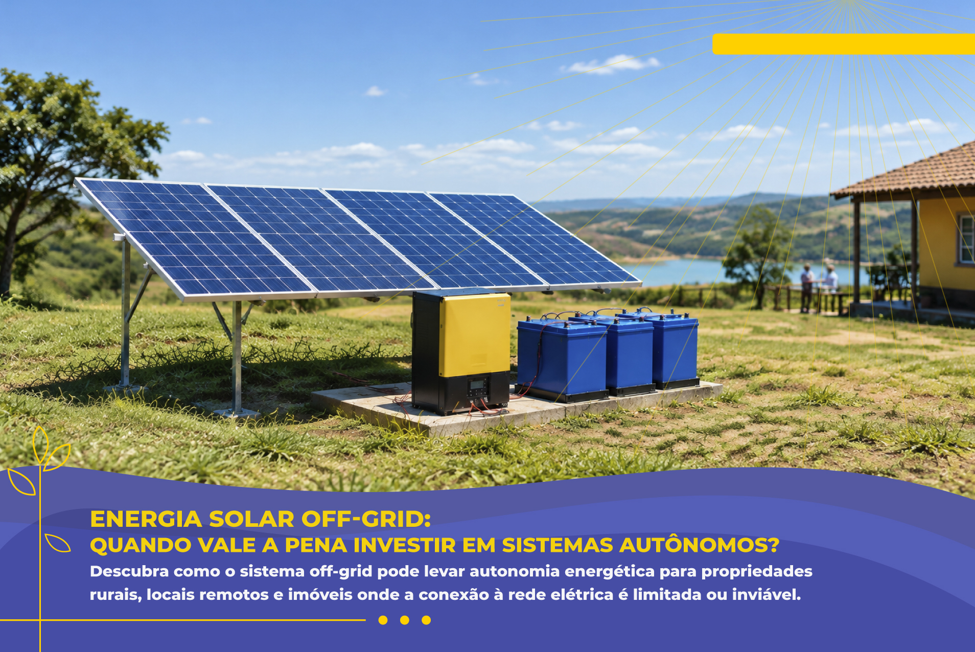 Energia Solar Off-Grid: Quando Vale a Pena Investir em Sistemas Autônomos?